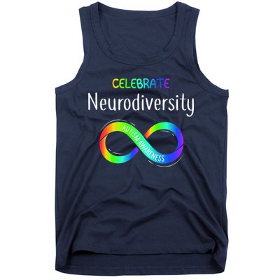 Celebrate Neurodiversity Autism Awareness Month Infinity Tank Top