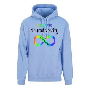 Celebrate Neurodiversity Autism Awareness Month Infinity Unisex Surf Hoodie