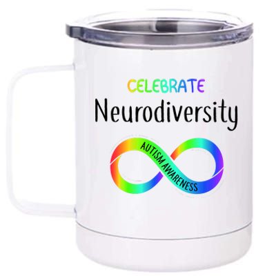 Celebrate Neurodiversity Autism Awareness Month Infinity 12 oz Stainless Steel Tumbler Cup