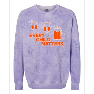 Cute Native American Every Child Matters Colorblast Crewneck Sweatshirt