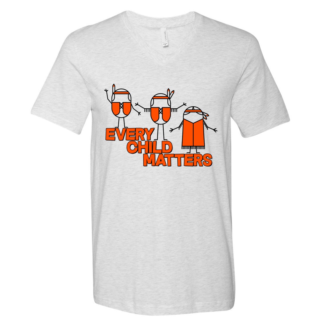 Cute Native American Every Child Matters V-Neck T-Shirt