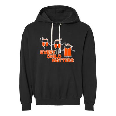 Cute Native American Every Child Matters Garment-Dyed Fleece Hoodie