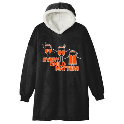 Cute Native American Every Child Matters Hooded Wearable Blanket