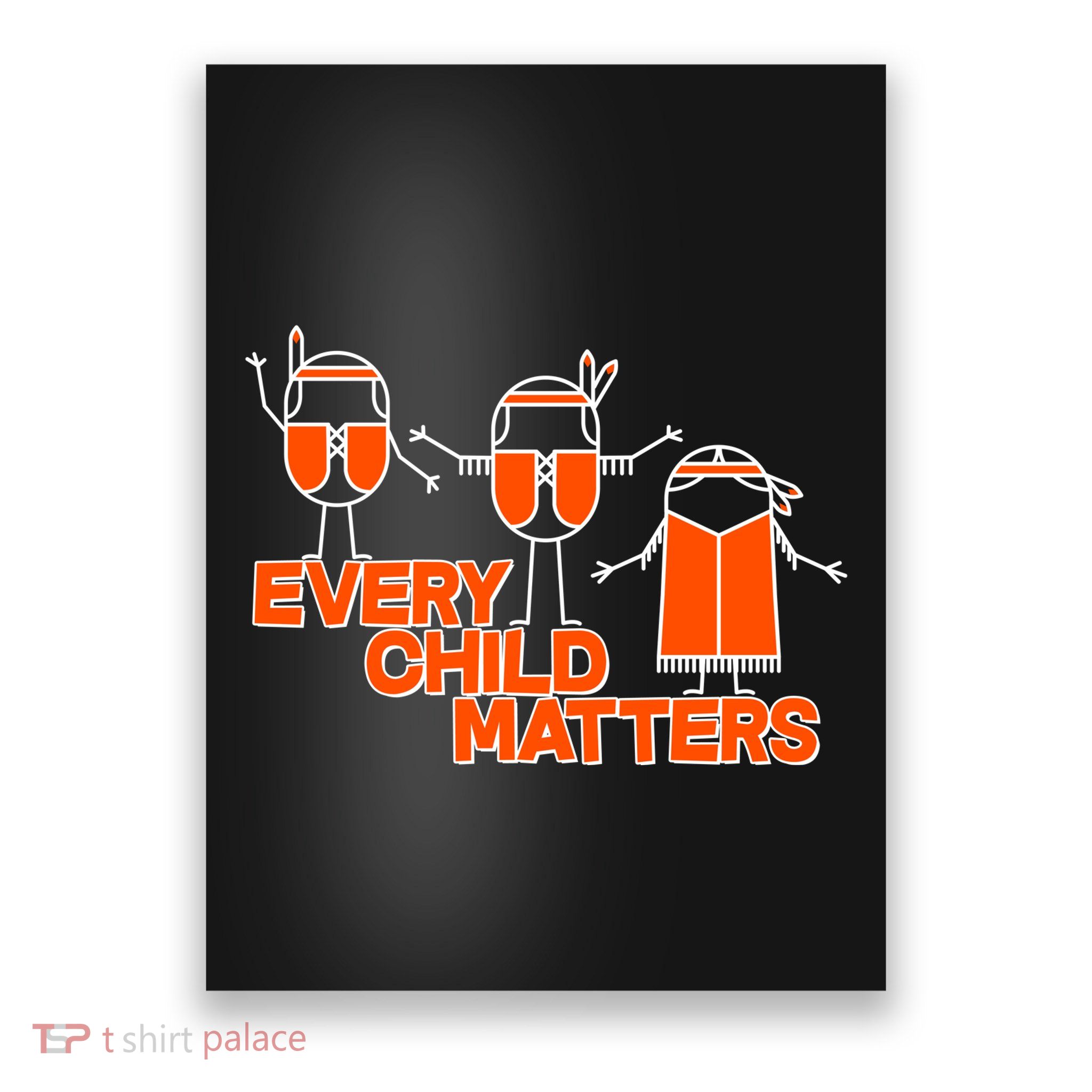 Cute Native American Every Child Matters Poster