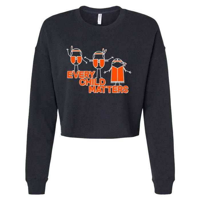 Cute Native American Every Child Matters Cropped Pullover Crew