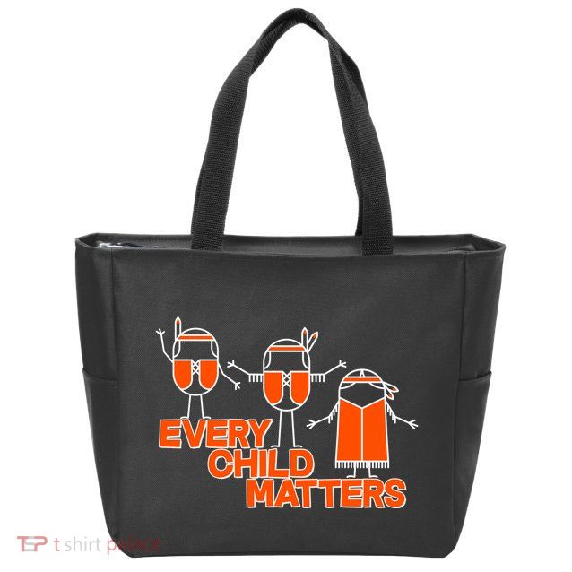 Cute Native American Every Child Matters Zip Tote Bag