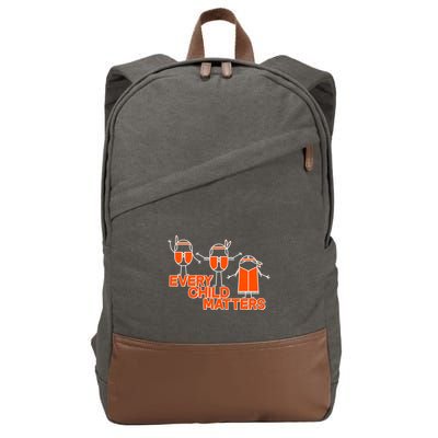 Cute Native American Every Child Matters Cotton Canvas Backpack