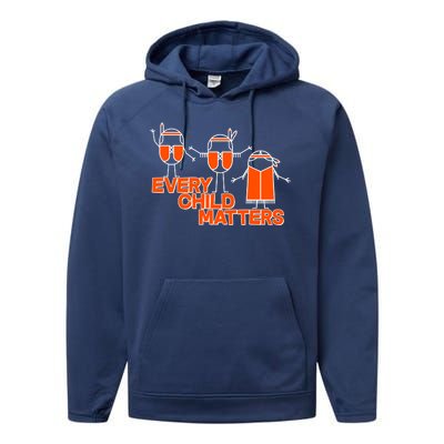 Cute Native American Every Child Matters Performance Fleece Hoodie