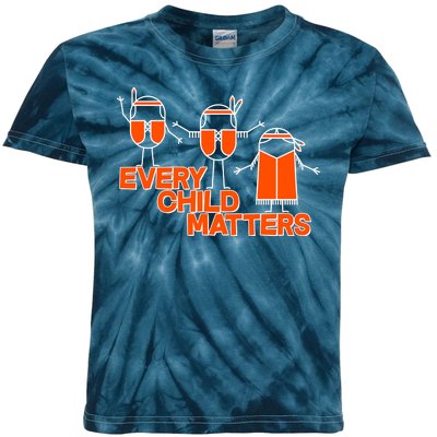 Cute Native American Every Child Matters Kids Tie-Dye T-Shirt