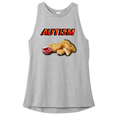 Chicken Nugget Autism Cringey Ladies PosiCharge Tri-Blend Wicking Tank