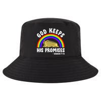 Christian Noah Ark Jesus God Keeps His Promises Rainbow Cool Comfort Performance Bucket Hat