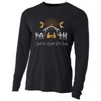 Christian Nativity And the Angels Did Sing Funny Christmas Cooling Performance Long Sleeve Crew