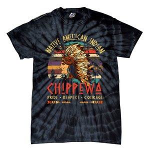 Chippewa Native American Indian Pride Indigenous Tribe Tie-Dye T-Shirt