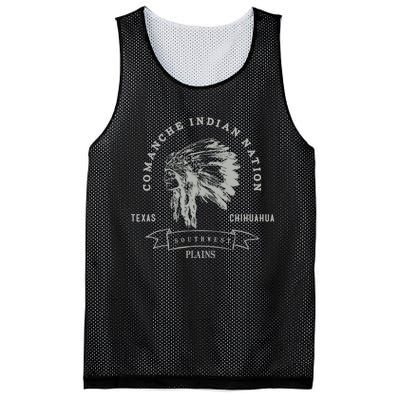 Comanche Native American Indian Pride Chief Respect Mesh Reversible Basketball Jersey Tank