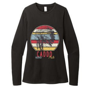 Caddo Native American Indian Tribe Respect Pride Retro Sun Gift Womens CVC Long Sleeve Shirt