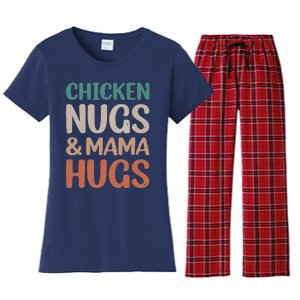 Chicken Nugs And Mama Hugs Nuggets Foodies Lovers Women's Flannel Pajama Set