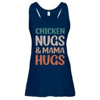 Chicken Nugs And Mama Hugs Nuggets Foodies Lovers Ladies Essential Flowy Tank