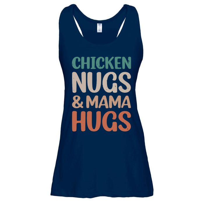 Chicken Nugs And Mama Hugs Nuggets Foodies Lovers Ladies Essential Flowy Tank