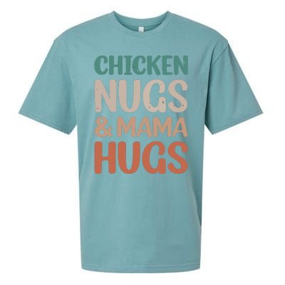 Chicken Nugs And Mama Hugs Nuggets Foodies Lovers Sueded Cloud Jersey T-Shirt