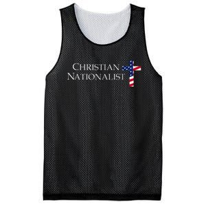 Christian Nationalist American Flag Cross Faith Mesh Reversible Basketball Jersey Tank