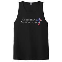 Christian Nationalist American Flag Cross Faith PosiCharge Competitor Tank