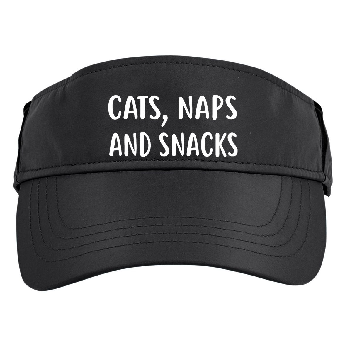 Cats Naps And Snacks Funny Ca Loer Gif Adult Drive Performance Visor