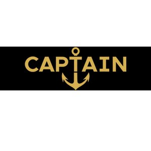 CAPTAIN NAUTICAL ANCHOR BOATER SAILOR YACHTING BOAT OWNER Bumper Sticker