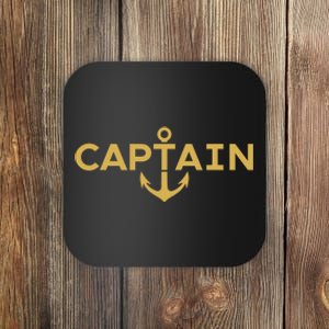 CAPTAIN NAUTICAL ANCHOR BOATER SAILOR YACHTING BOAT OWNER Coaster