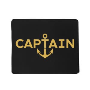 CAPTAIN NAUTICAL ANCHOR BOATER SAILOR YACHTING BOAT OWNER Mousepad