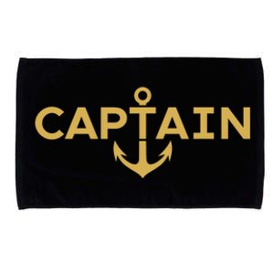 CAPTAIN NAUTICAL ANCHOR BOATER SAILOR YACHTING BOAT OWNER Microfiber Hand Towel