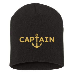 CAPTAIN NAUTICAL ANCHOR BOATER SAILOR YACHTING BOAT OWNER Short Acrylic Beanie