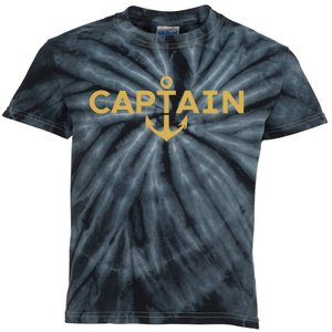 CAPTAIN NAUTICAL ANCHOR BOATER SAILOR YACHTING BOAT OWNER Kids Tie-Dye T-Shirt