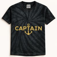 CAPTAIN NAUTICAL ANCHOR BOATER SAILOR YACHTING BOAT OWNER Kids Tie-Dye T-Shirt