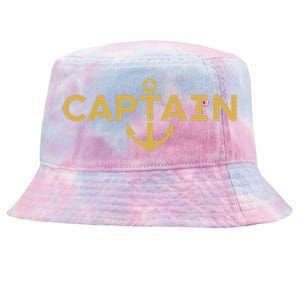 CAPTAIN NAUTICAL ANCHOR BOATER SAILOR YACHTING BOAT OWNER Tie-Dyed Bucket Hat