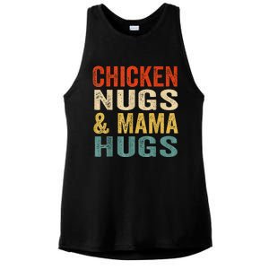 Chicken Nugs And Mama Hugs Nuggets Foodies Lovers Ladies PosiCharge Tri-Blend Wicking Tank