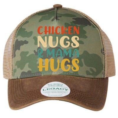 Chicken Nugs And Mama Hugs Nuggets Foodies Lovers Legacy Tie Dye Trucker Hat