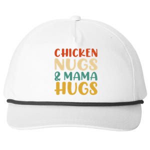 Chicken Nugs And Mama Hugs Nuggets Foodies Lovers Snapback Five-Panel Rope Hat