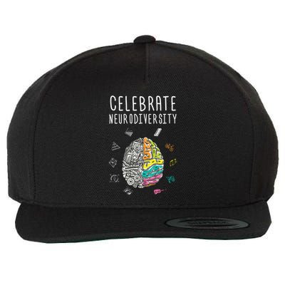 Celebrate Neurodiversity Adhd Autism Asd Awareness Gift Wool Snapback Cap