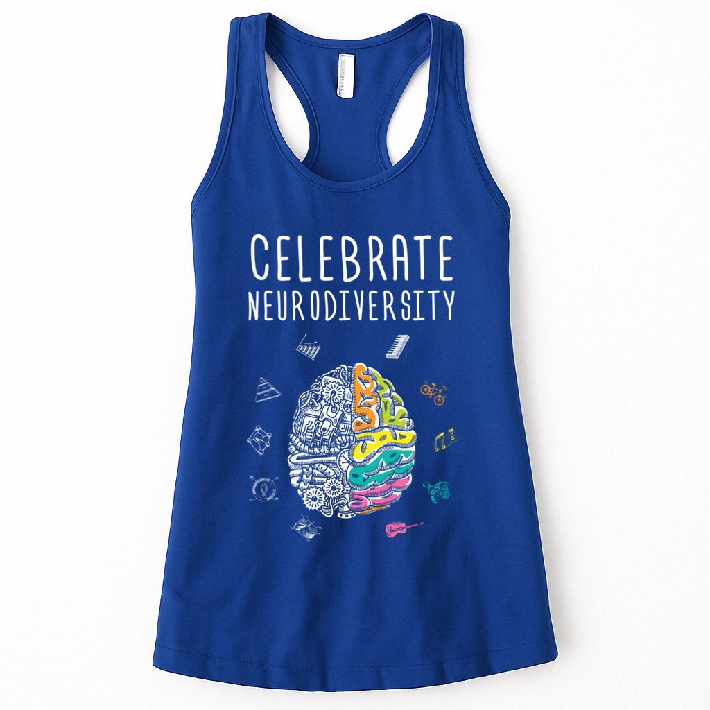 Celebrate Neurodiversity Adhd Autism Asd Awareness Gift Womens Tank Top