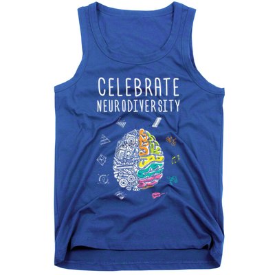 Celebrate Neurodiversity Adhd Autism Asd Awareness Gift Tank Top