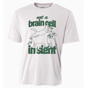 Cat Not A Brain Cell In Sight Cooling Performance Crew T-Shirt