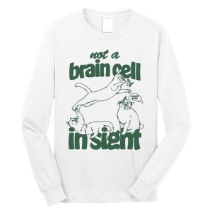 Cat Not A Brain Cell In Sight Long Sleeve Shirt