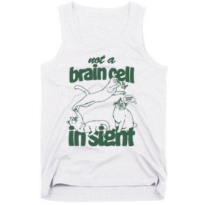 Cat Not A Brain Cell In Sight Tank Top