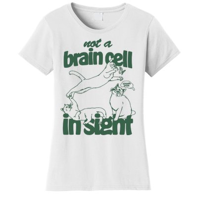 Cat Not A Brain Cell In Sight Women's T-Shirt