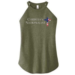 Christian Nationalist American Flag Women's Perfect Tri Rocker Tank