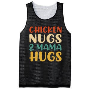 Chicken Nugs and Mama Hugs Foodies Lovers Mesh Reversible Basketball Jersey Tank