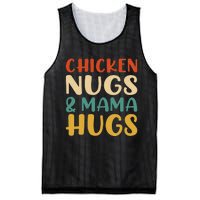 Chicken Nugs and Mama Hugs Foodies Lovers Mesh Reversible Basketball Jersey Tank