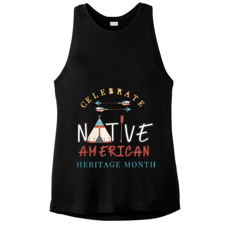 Celebrate Native American Heritage Month Ladies PosiCharge Tri-Blend Wicking Tank
