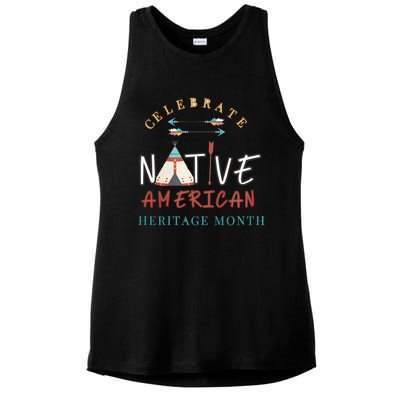 Celebrate Native American Heritage Month Ladies PosiCharge Tri-Blend Wicking Tank