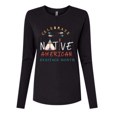 Celebrate Native American Heritage Month Womens Cotton Relaxed Long Sleeve T-Shirt